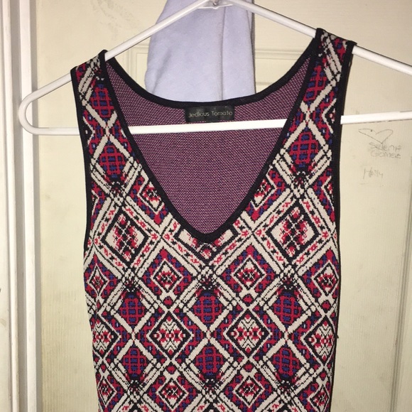 SOLD ON VINTED: Jealous Tomato Bodycon Fitted Patterned Dress Size Small - Picture 2 of 5